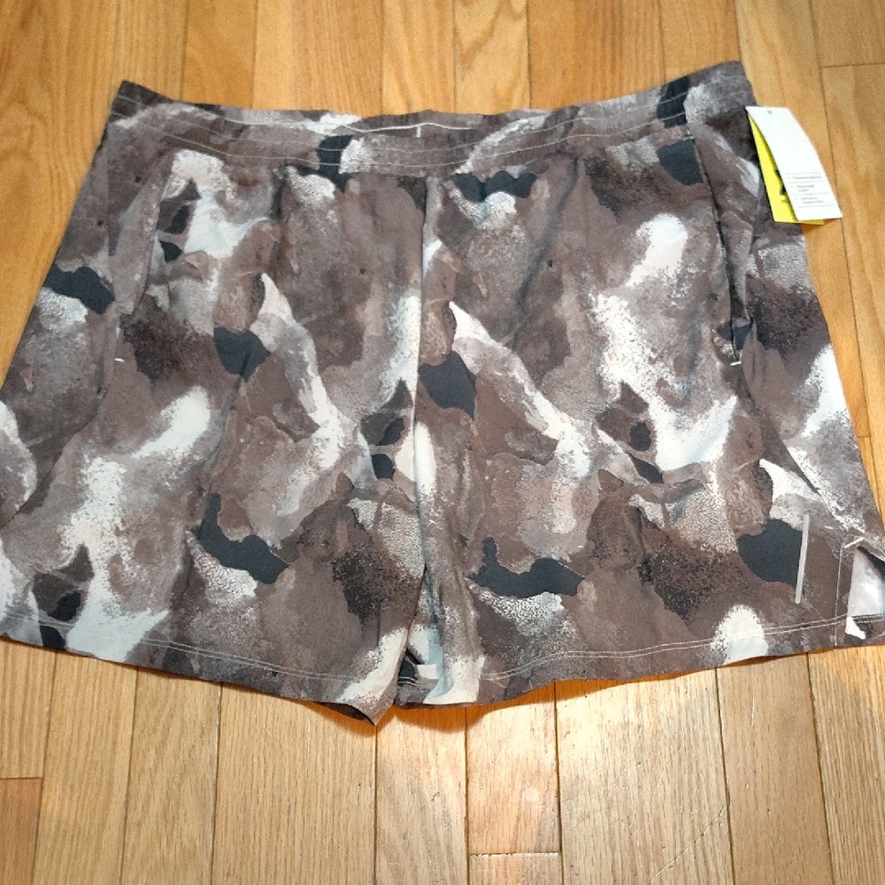 All in Motion Brown Camouflage Athletic Shorts